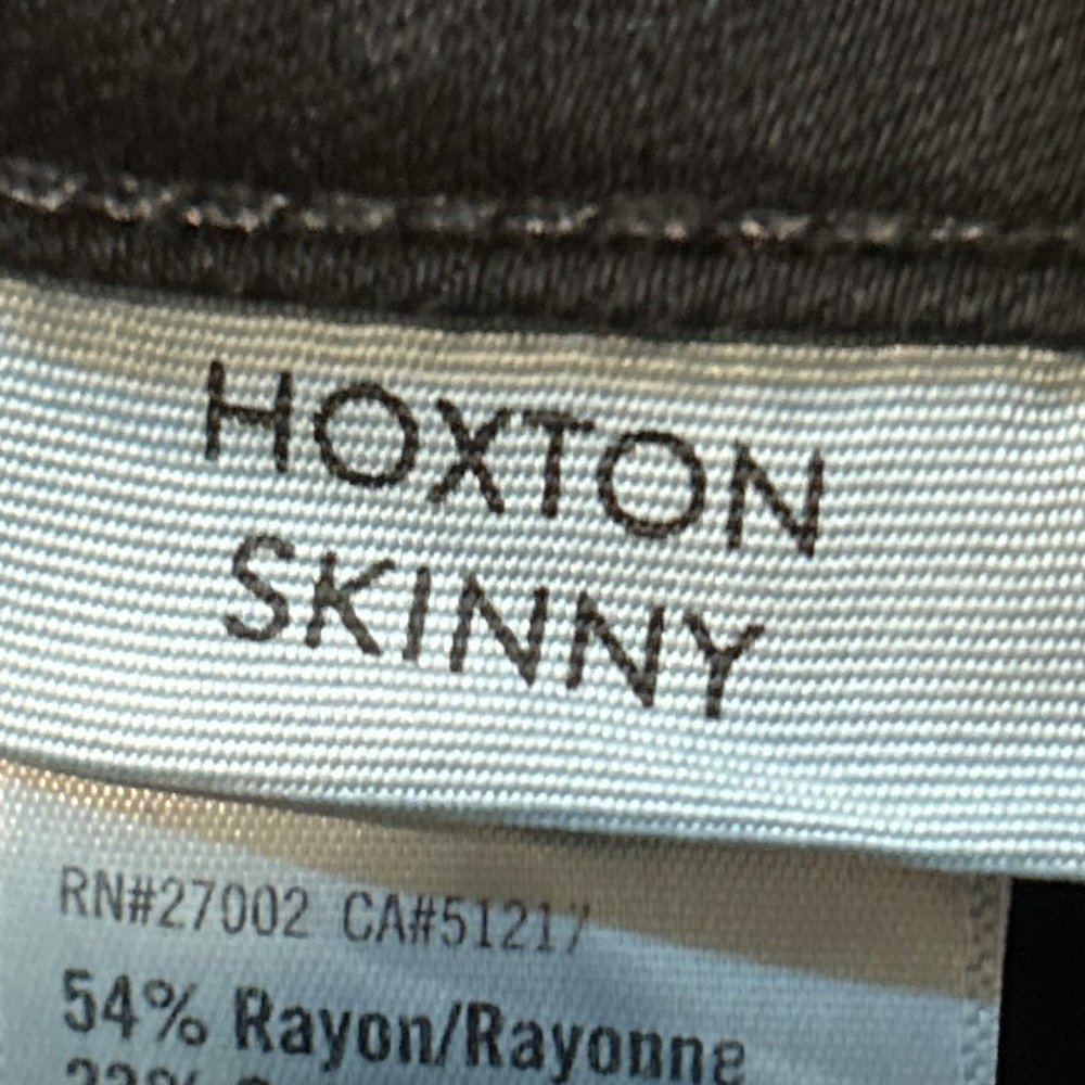 PAIGE Hoxton Skinny Women's Jeans Pants in Black Shadow Size 29 High Rise - Picture 9 of 12